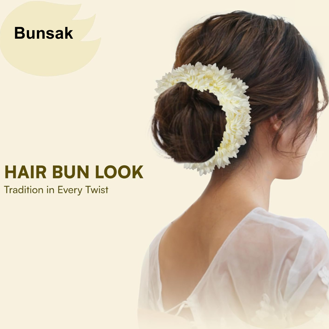 Bunsak Scented Artificial Gajra Bun