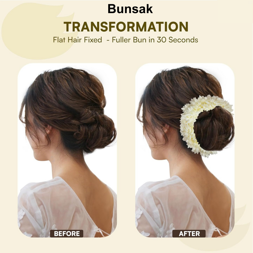 Bunsak Scented Artificial Gajra Bun