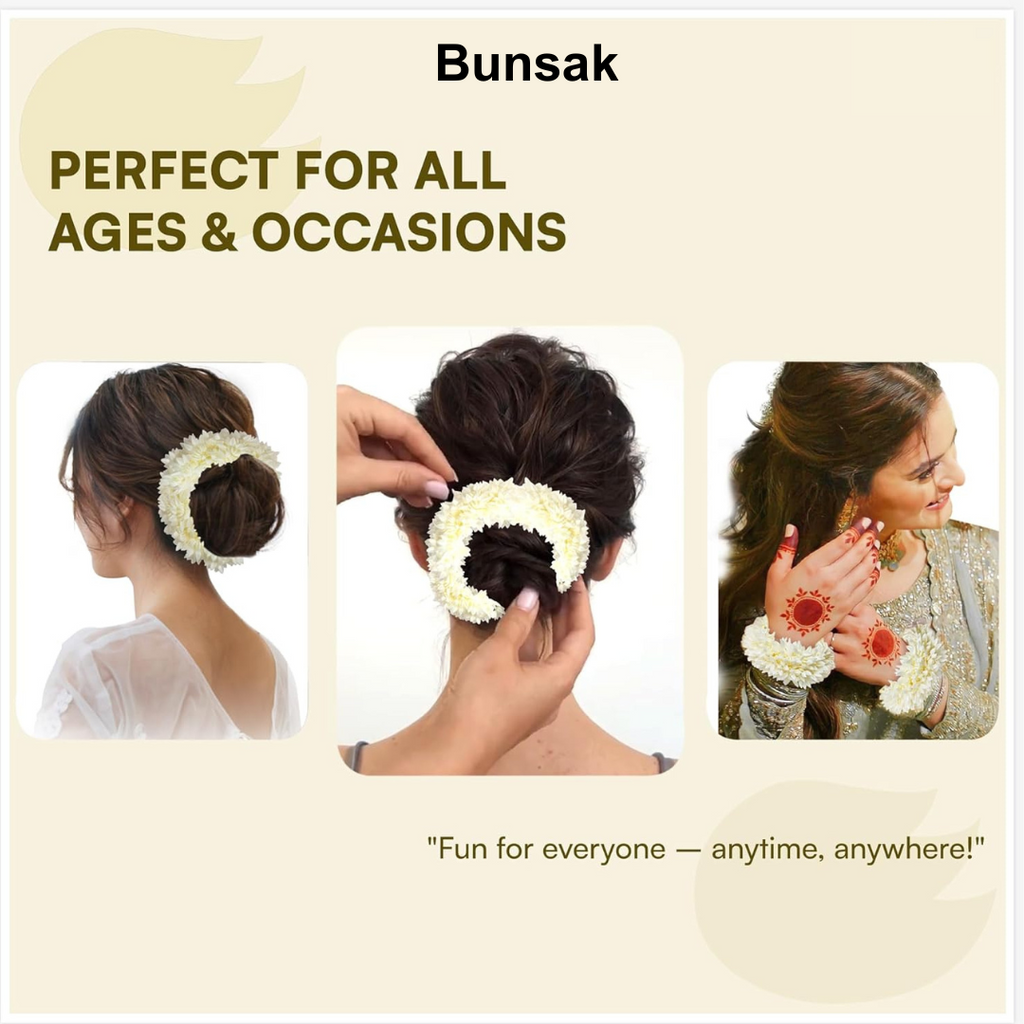 Bunsak Scented Artificial Gajra Bun