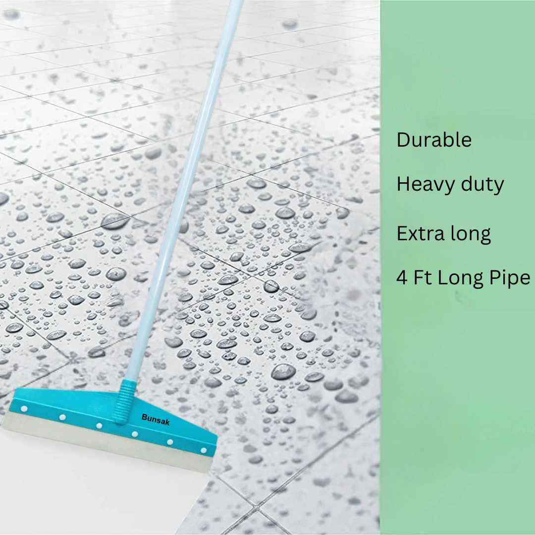 Bunsak Floor Bathroom Wiper (Sky Blue)