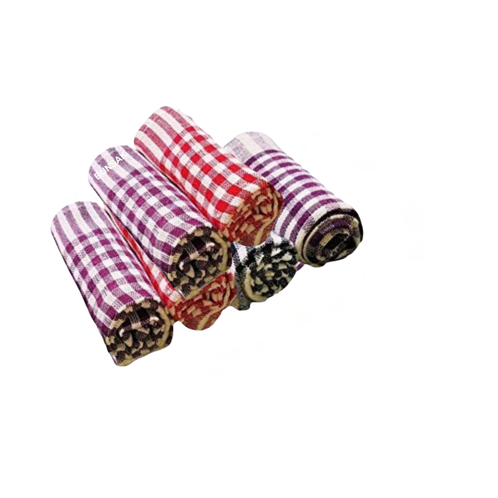 Bunsak Cotton Check Kitchen Cloth (Multicolour)
