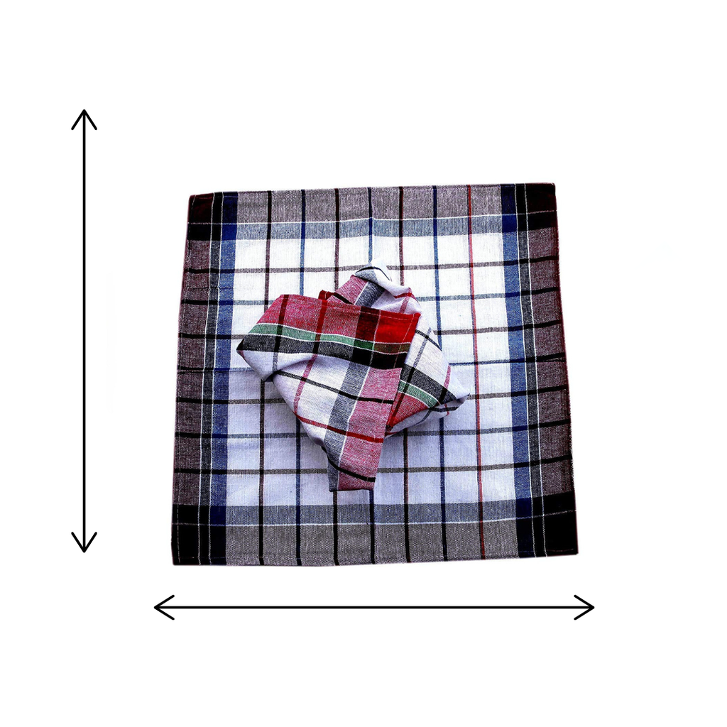 Bunsak Cotton Check Kitchen Cloth (Multicolour)