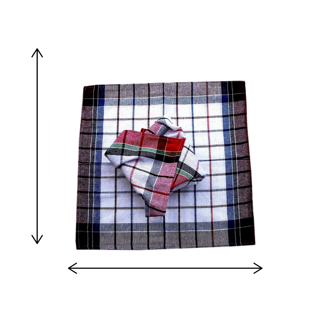 Bunsak Cotton Check Kitchen Cloth (Multicolour)