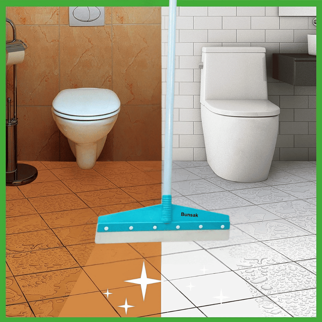 Bunsak Floor Bathroom Wiper (Sky Blue)